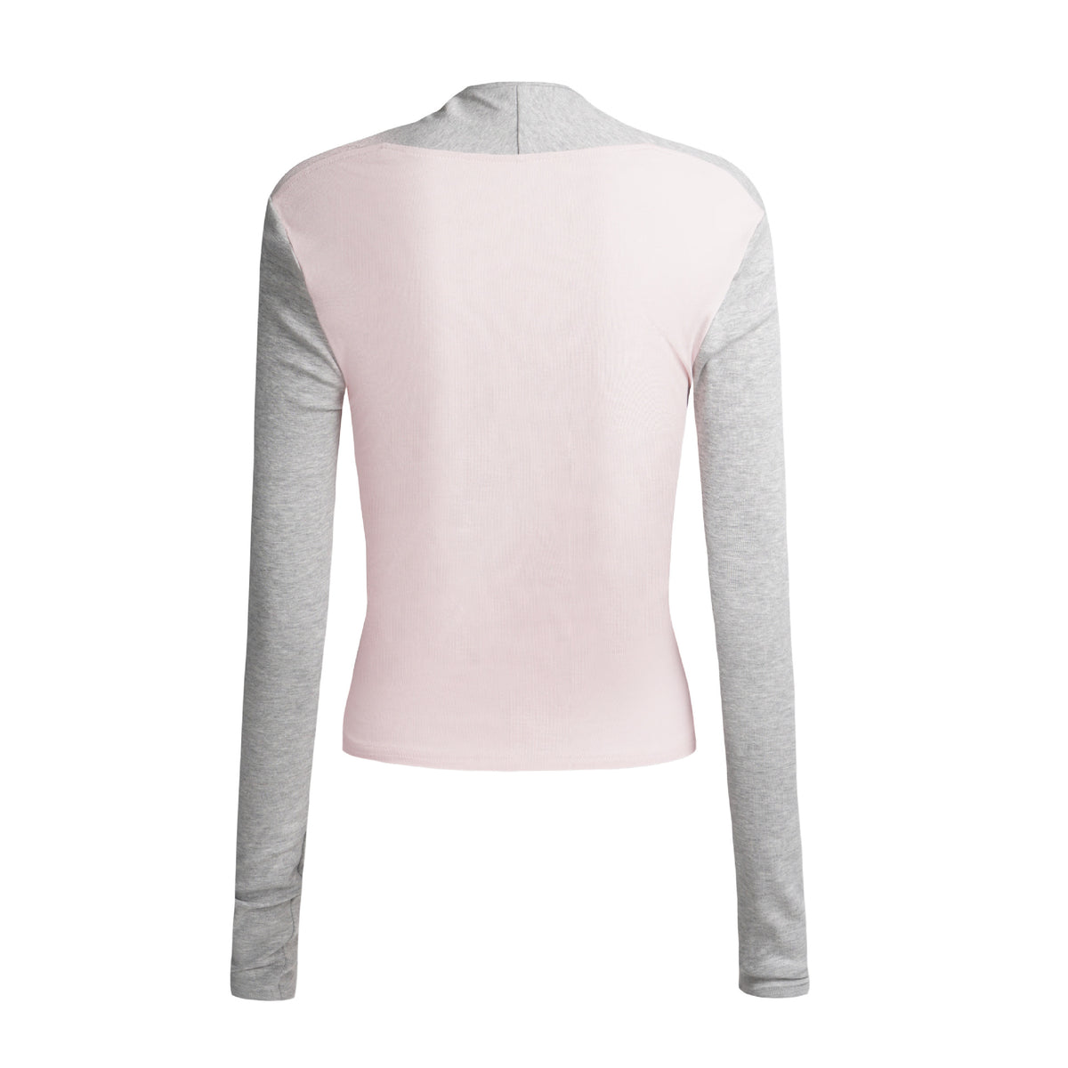 Long Sleeve Square Neck Dog Embroidery Splicing T-Shirt