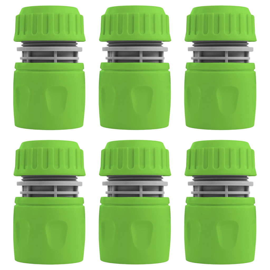 1/2" Female Hose Connector, Green & Grey