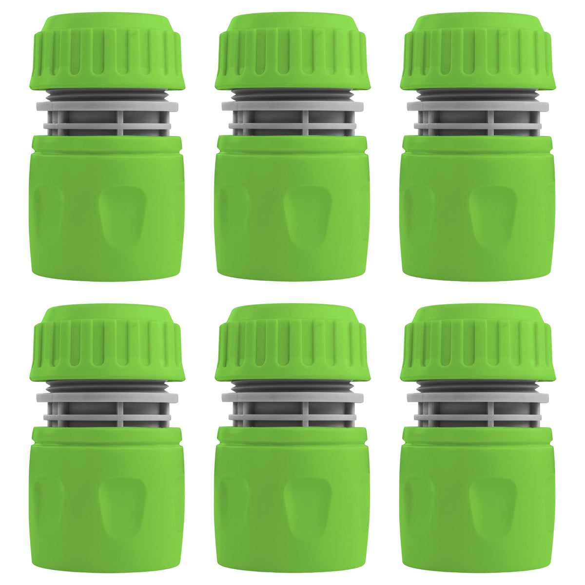 1/2" Female Hose Connector, Green & Grey