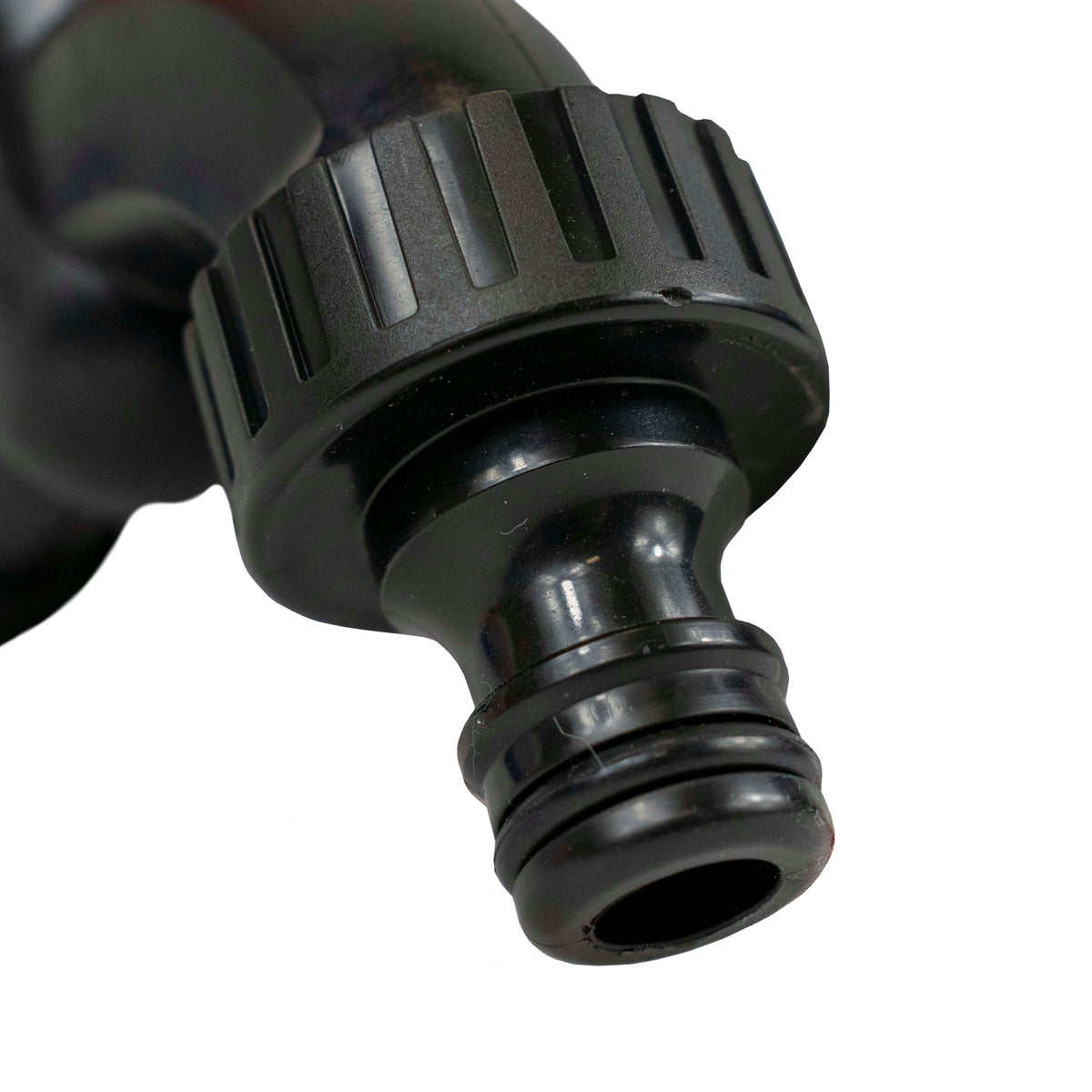 Black Plastic Quick Connector Bib Tap, 3/4" BSP