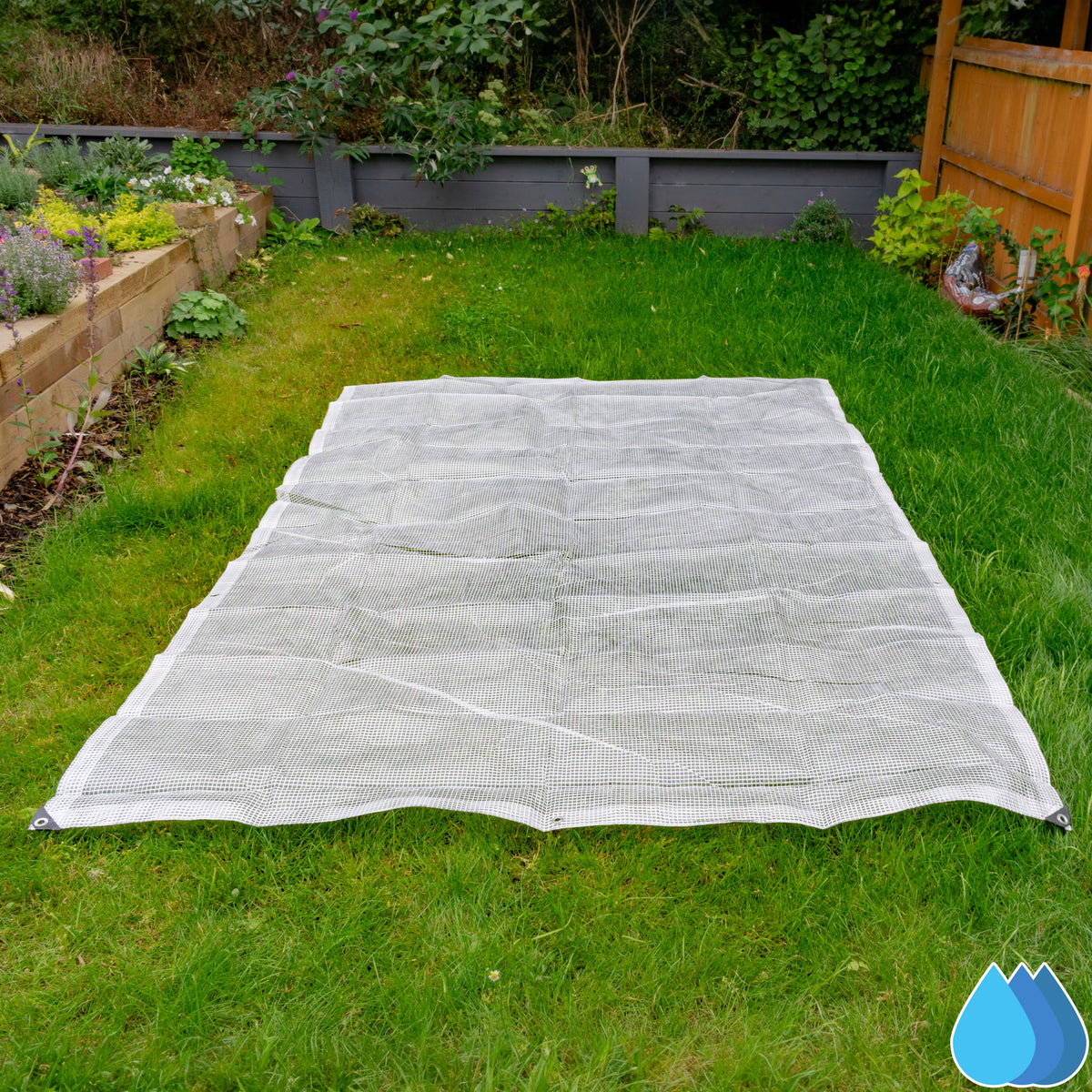 8m x 10m Clear Tarpaulins, XL-Grade 300 GSM