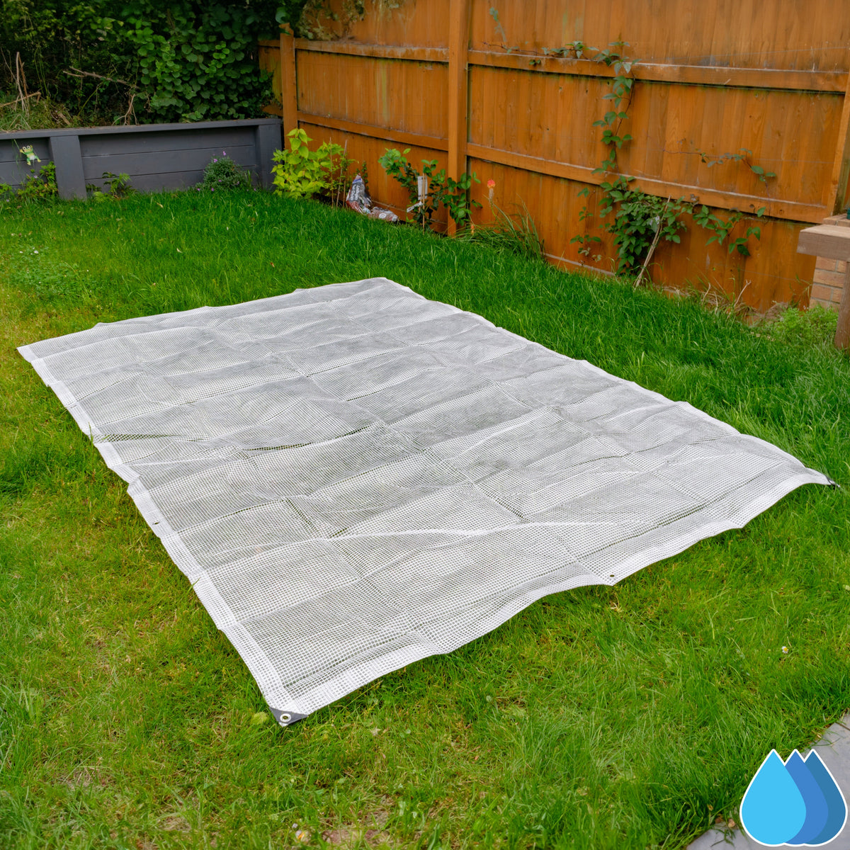 8m x 10m Clear Tarpaulins, XL-Grade 300 GSM