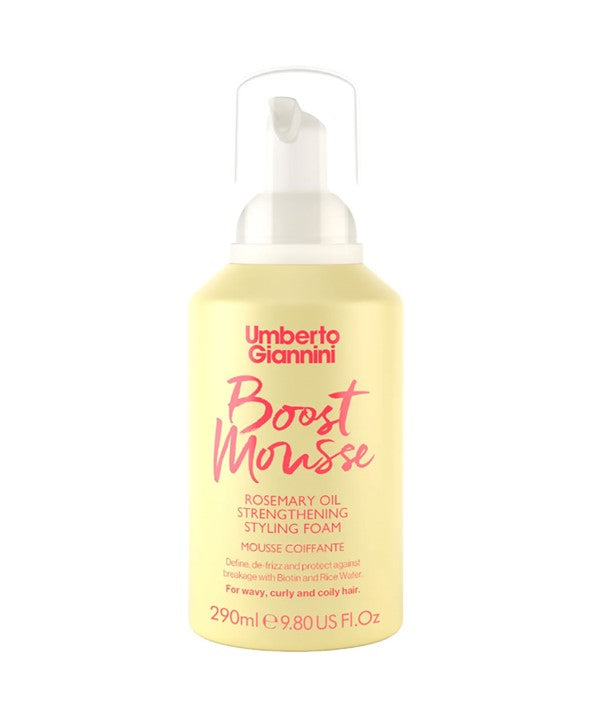 Umberto Giannini Boost Mousse Rosemary Oil Strengthening Styling Foam 290 ml